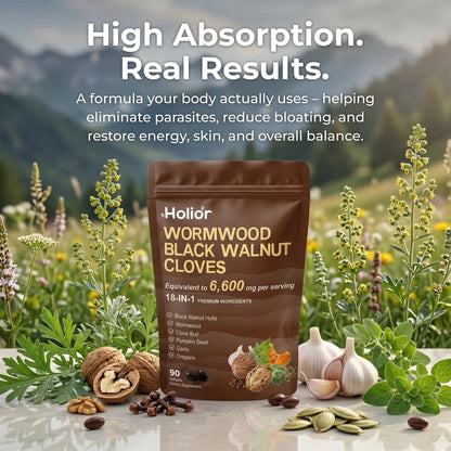 Flush Out Hidden Parasites & Larva in Just 14 Days with Wormwood Black Walnut Cloves